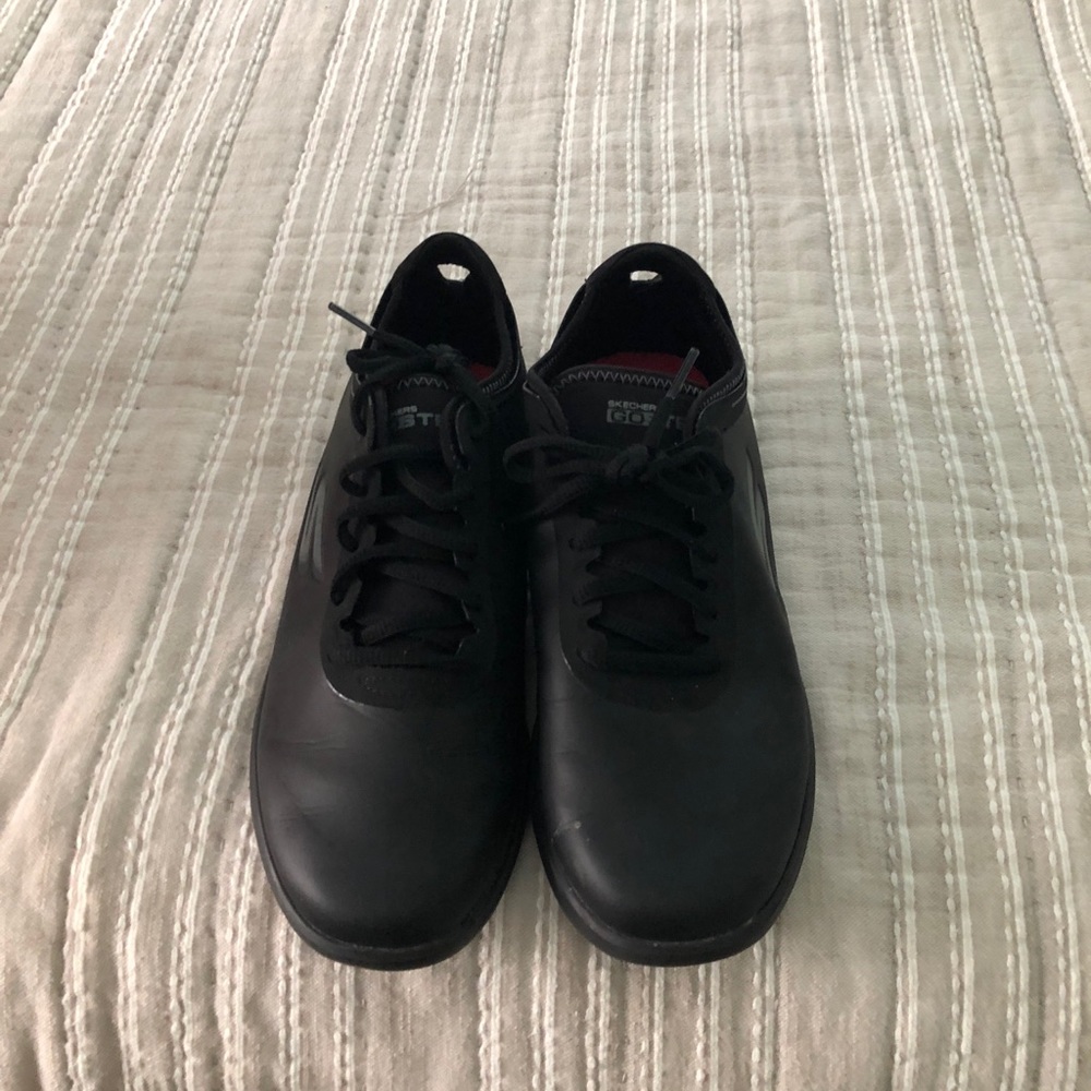 All black work shoes